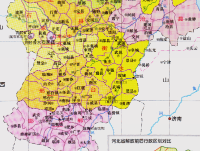 河北省的地域调整,11个地级市之一,邯郸市为何有18个区县?
