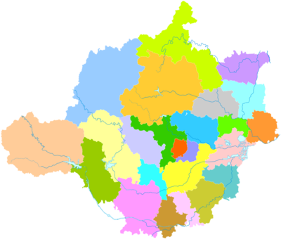河北省各地级市县级地图